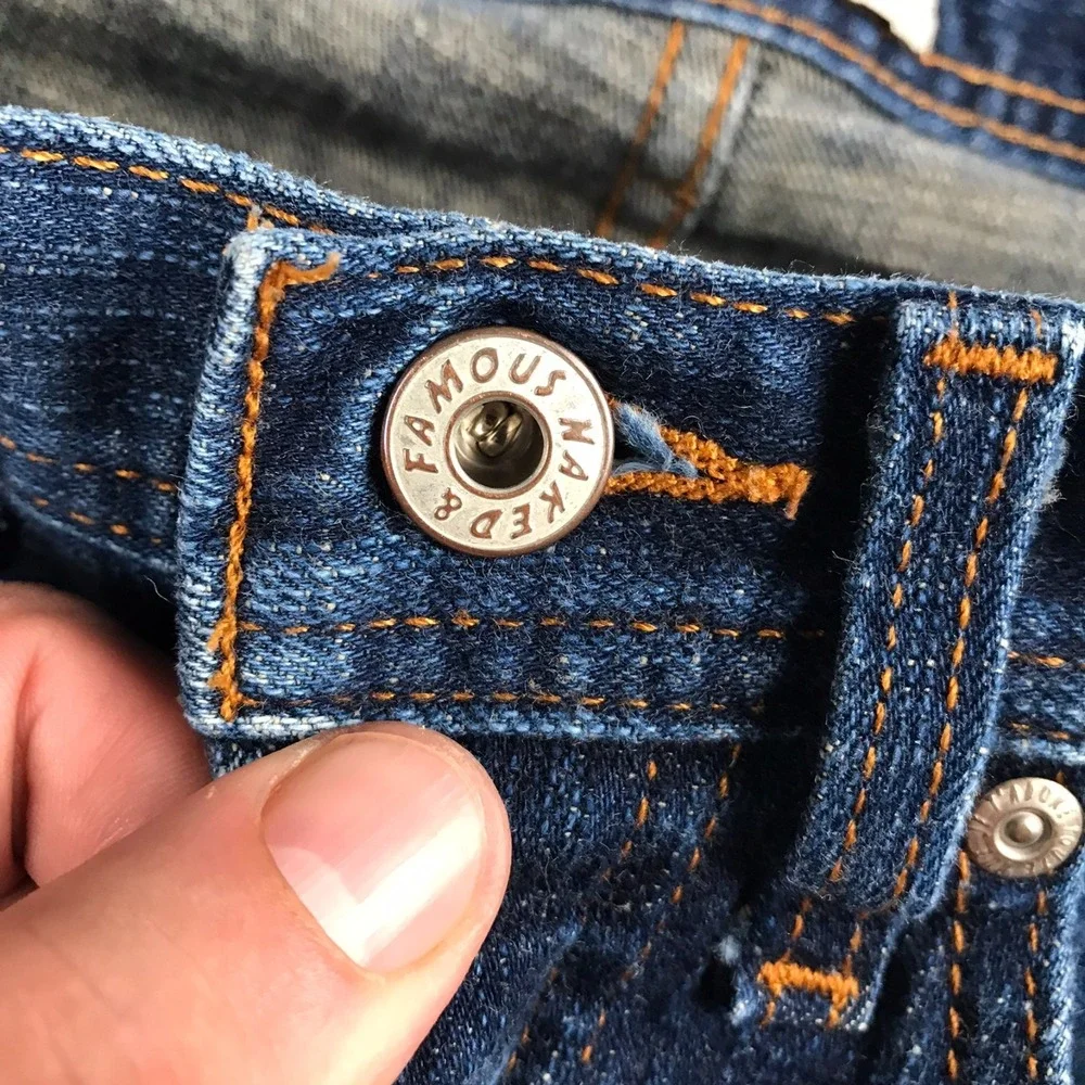 Naked & Famous‎ Weird Guy Left Hand Twill Selvedge Jeans Mens 29x27 Indigo Denim